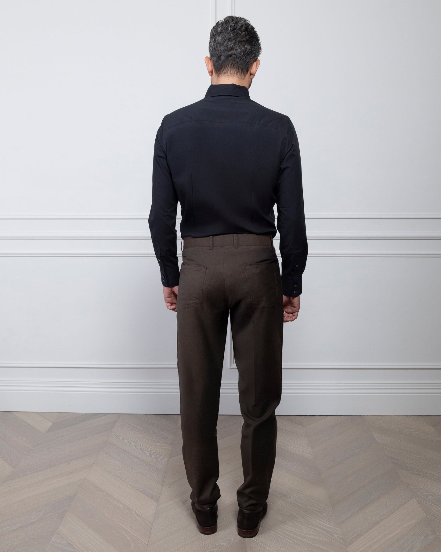 ESQ Shirts Napoli Bamboo Black Shirt Napoli Bamboo Black Shirt | Custom Men's Clothing Chicago