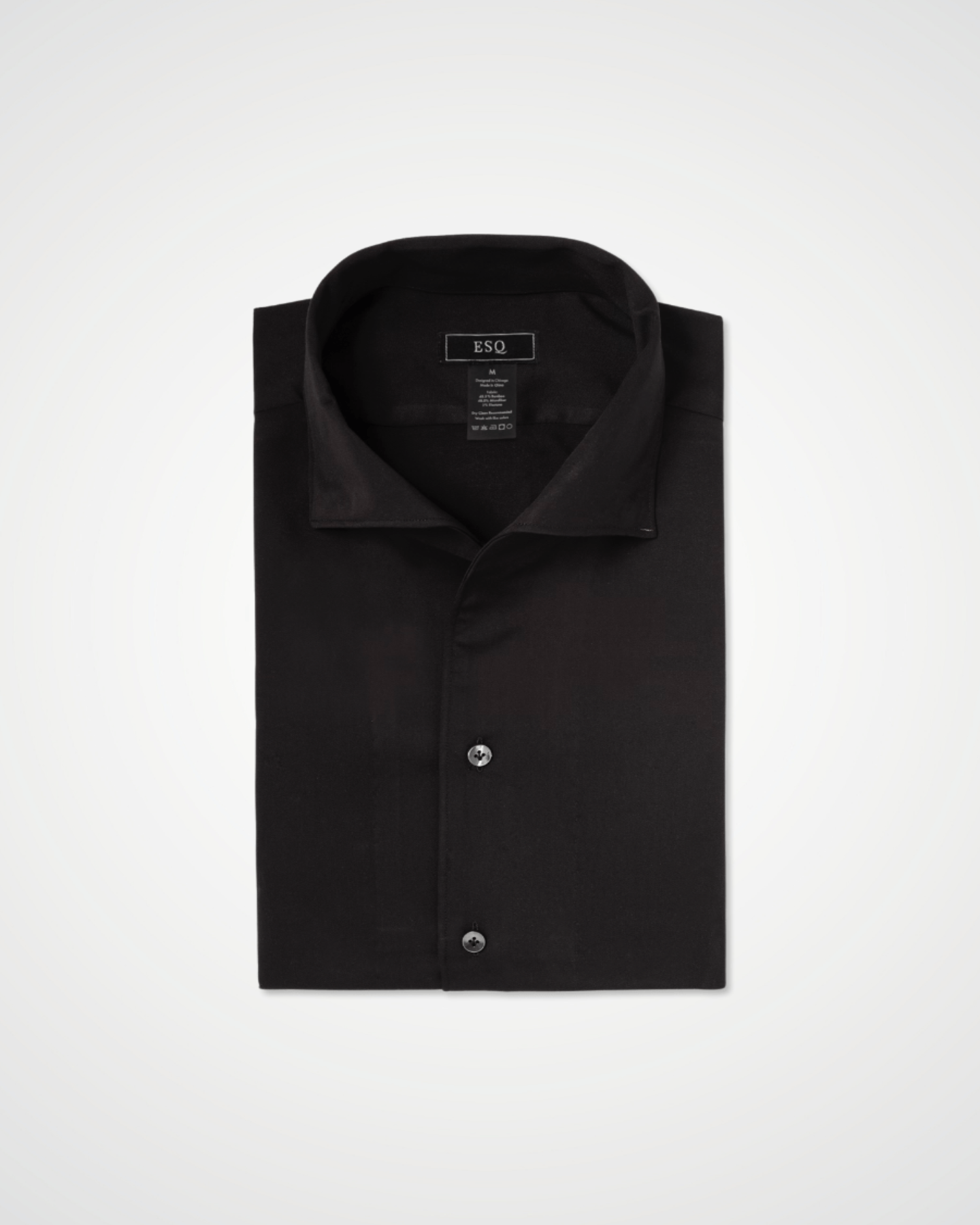 Napoli Bamboo Black Shirt | Custom Men's Clothing Chicago | ESQ Napoli Bamboo Black Shirt | Custom Men's Clothing Chicago | ESQ