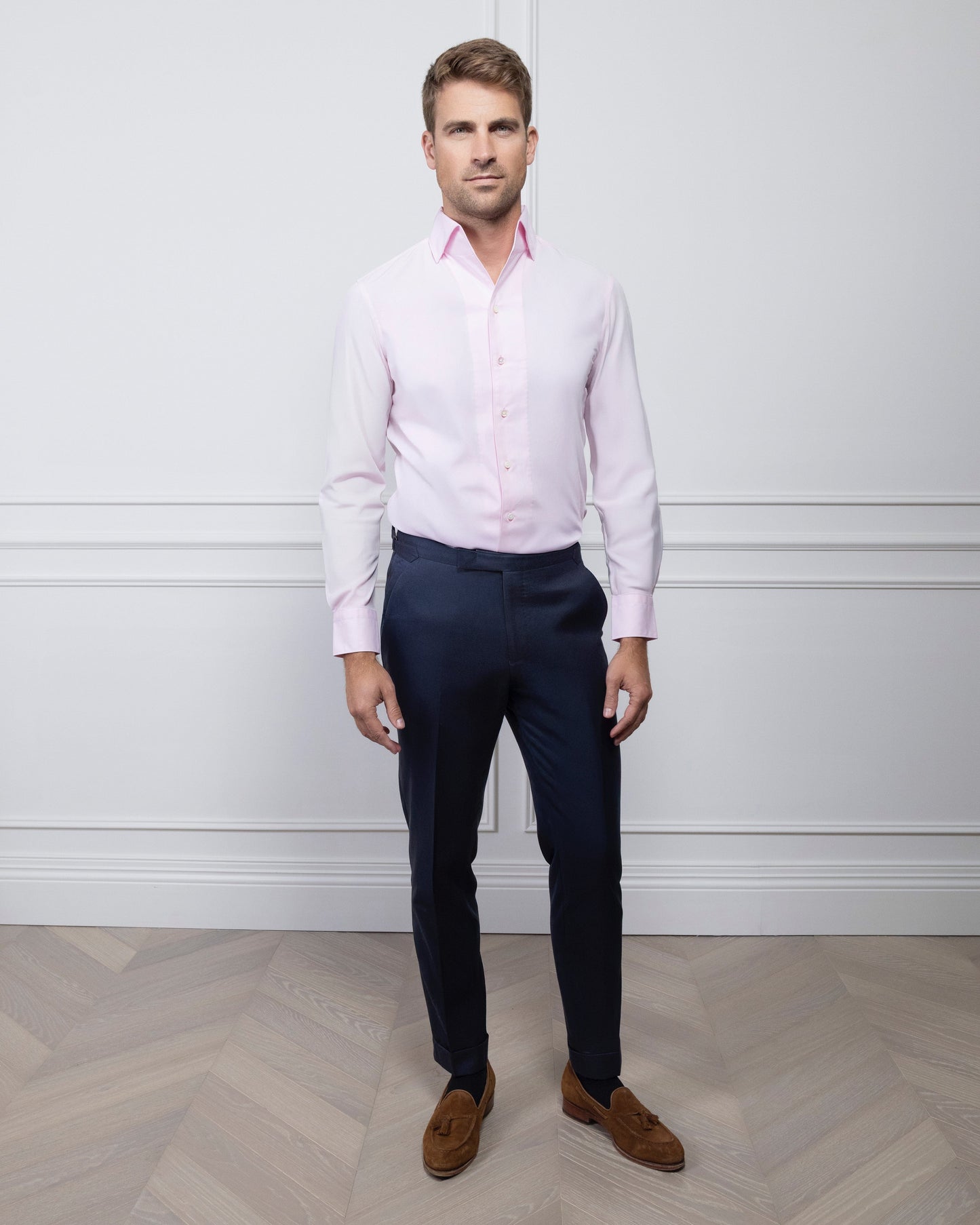 ESQ Shirts Napoli Bamboo Pink Shirt Napoli Bamboo Pink Shirt | Custom Men's Clothing Chicago