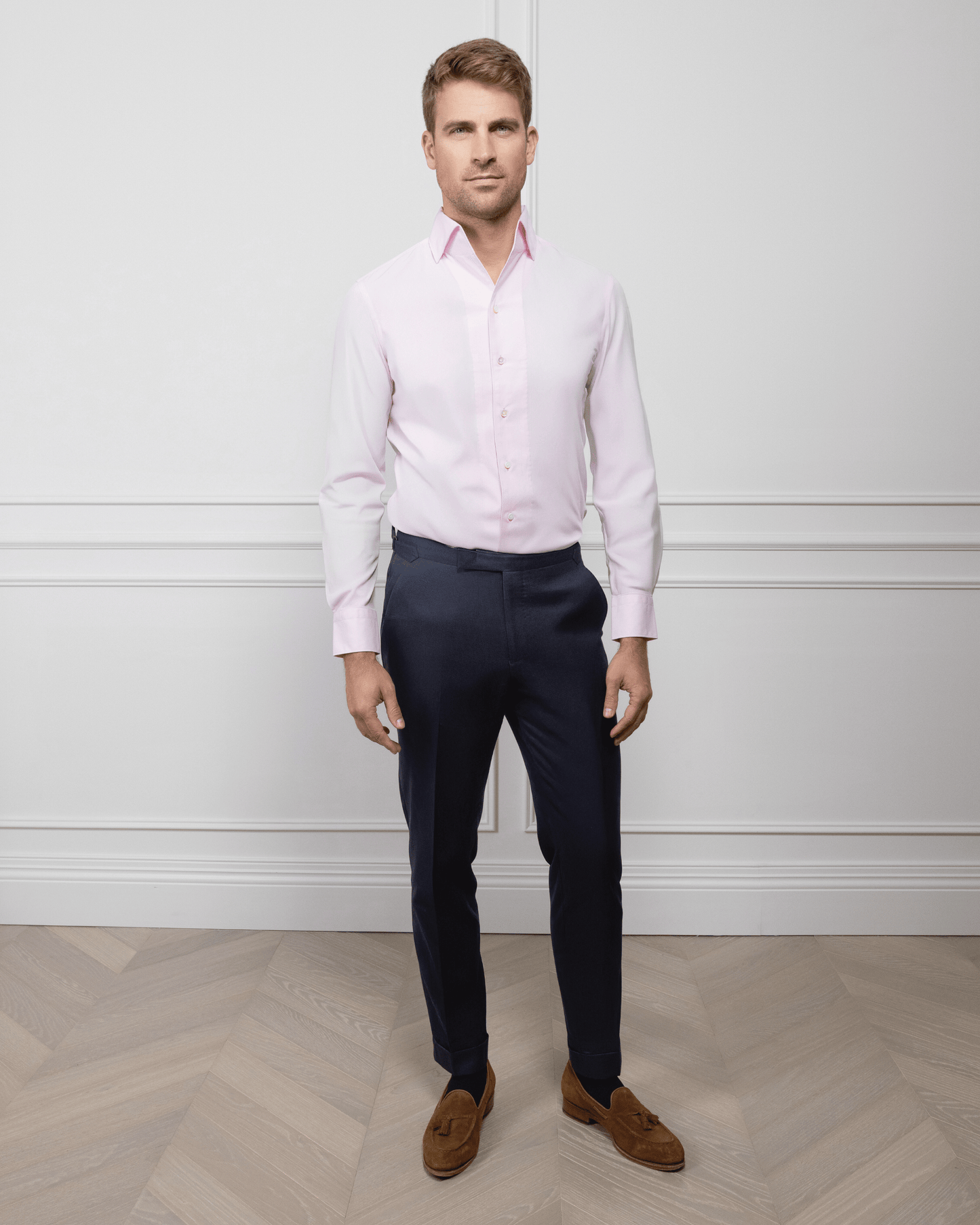 ESQ Shirts Napoli Bamboo Pink Shirt Napoli Bamboo Pink Shirt | Custom Men's Clothing Chicago