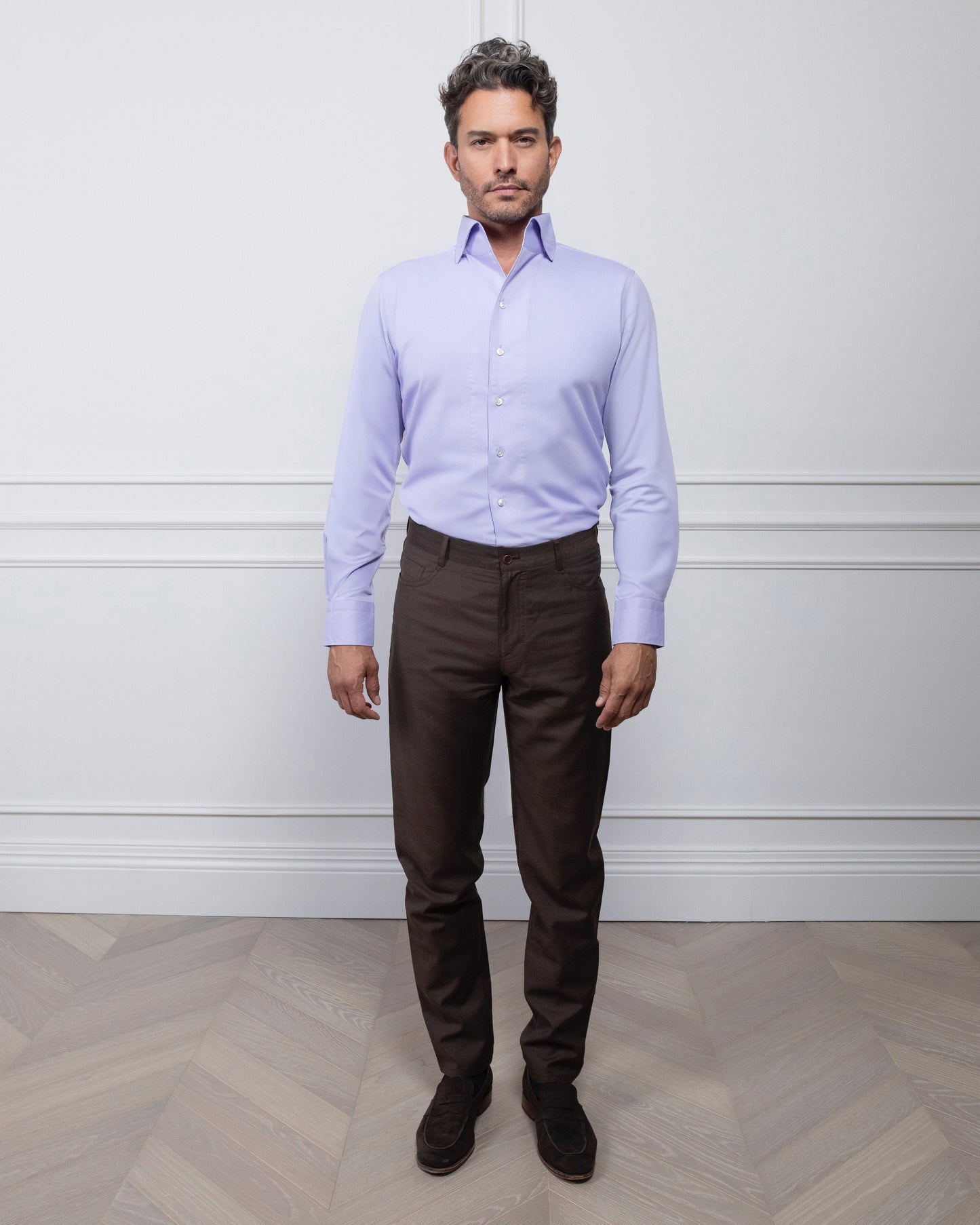 ESQ Shirts Napoli Bamboo Purple Shirt Napoli Bamboo Purple Shirt | Custom Men's Clothing Chicago