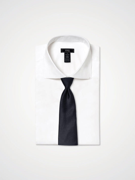 ESQ Neckties Black Micro Silk Tie