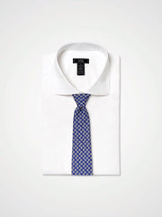 ESQ Neckties Cobalt Geometric Silk Tie