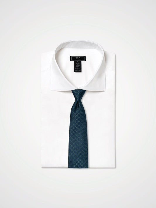 ESQ Neckties Green Diamond Silk Tie