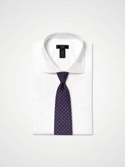 ESQ Neckties Navy Patterned Silk Tie