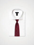 ESQ Neckties Red Geometric Silk Tie