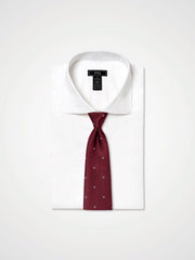 ESQ Neckties Red Geometric Silk Tie
