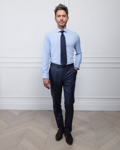 ESQ Shirts Angelo Bamboo Blue Shirt Angelo Blue Bamboo Shirt | Bespoke Men's Clothing Chicago