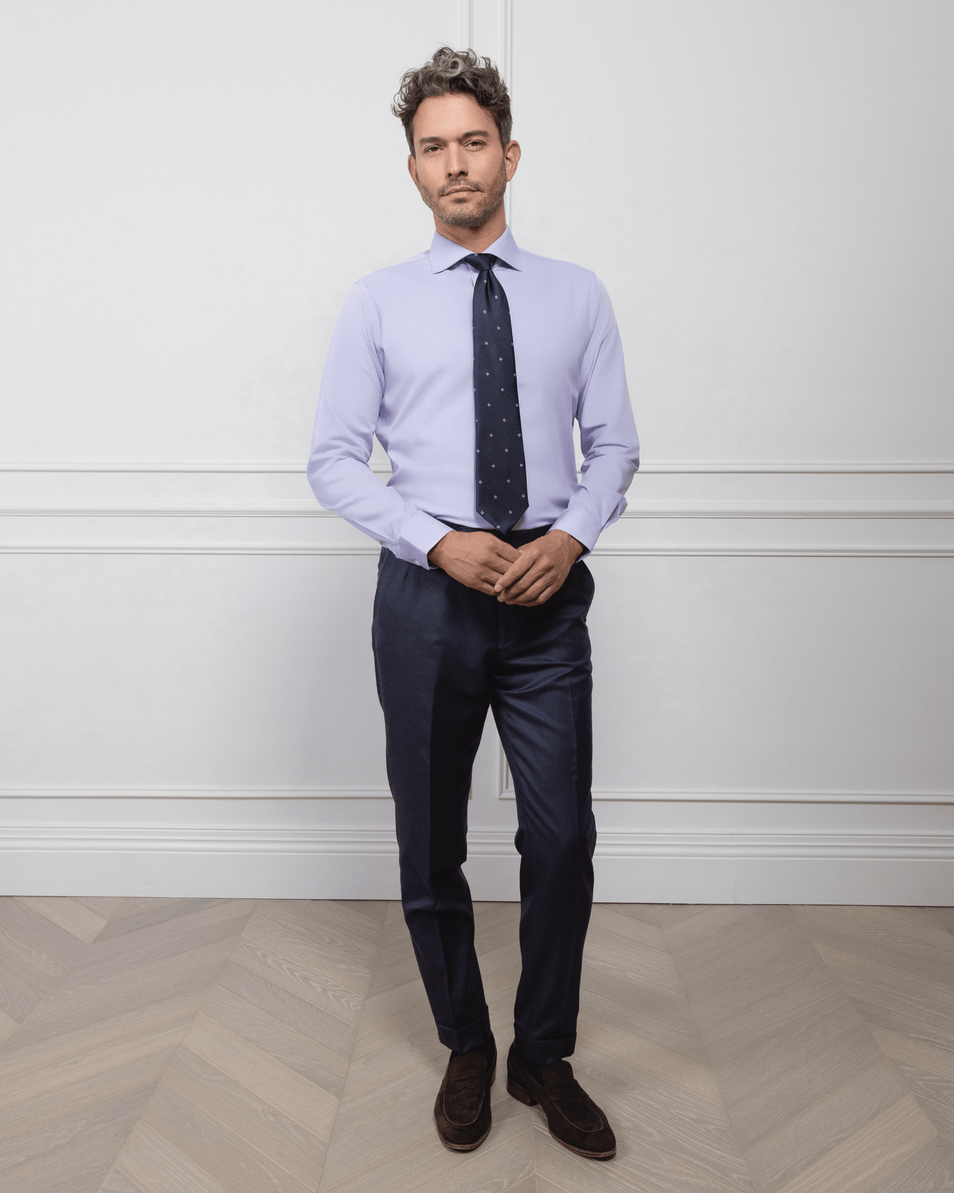 ESQ Shirts Angelo Bamboo Purple Shirt Angelo Bamboo Purple Shirt | Bespoke Men's Clothing Chicago