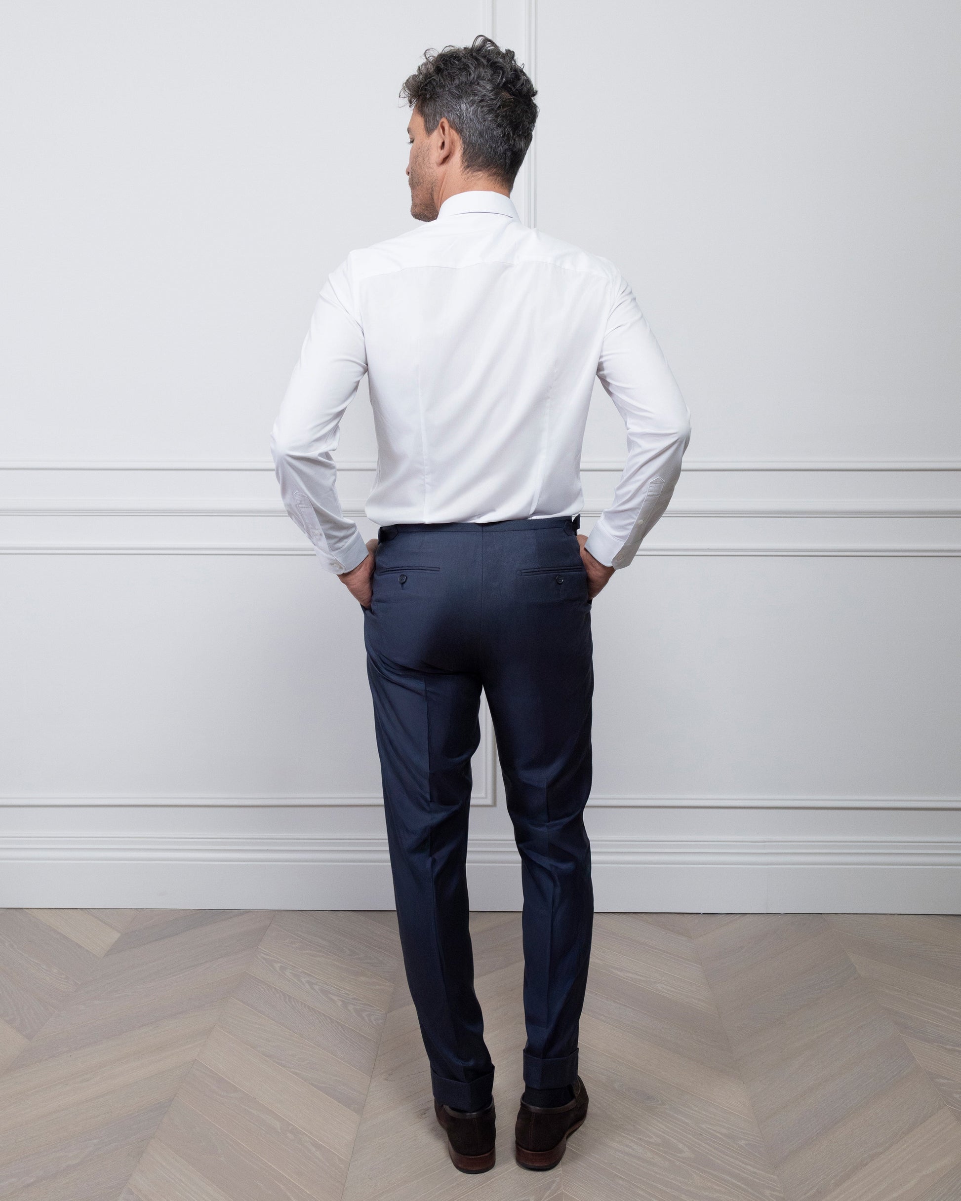ESQ Shirts Angelo Bamboo White Shirt Angelo White Bamboo Shirt | Bespoke Men's Clothing Chicago