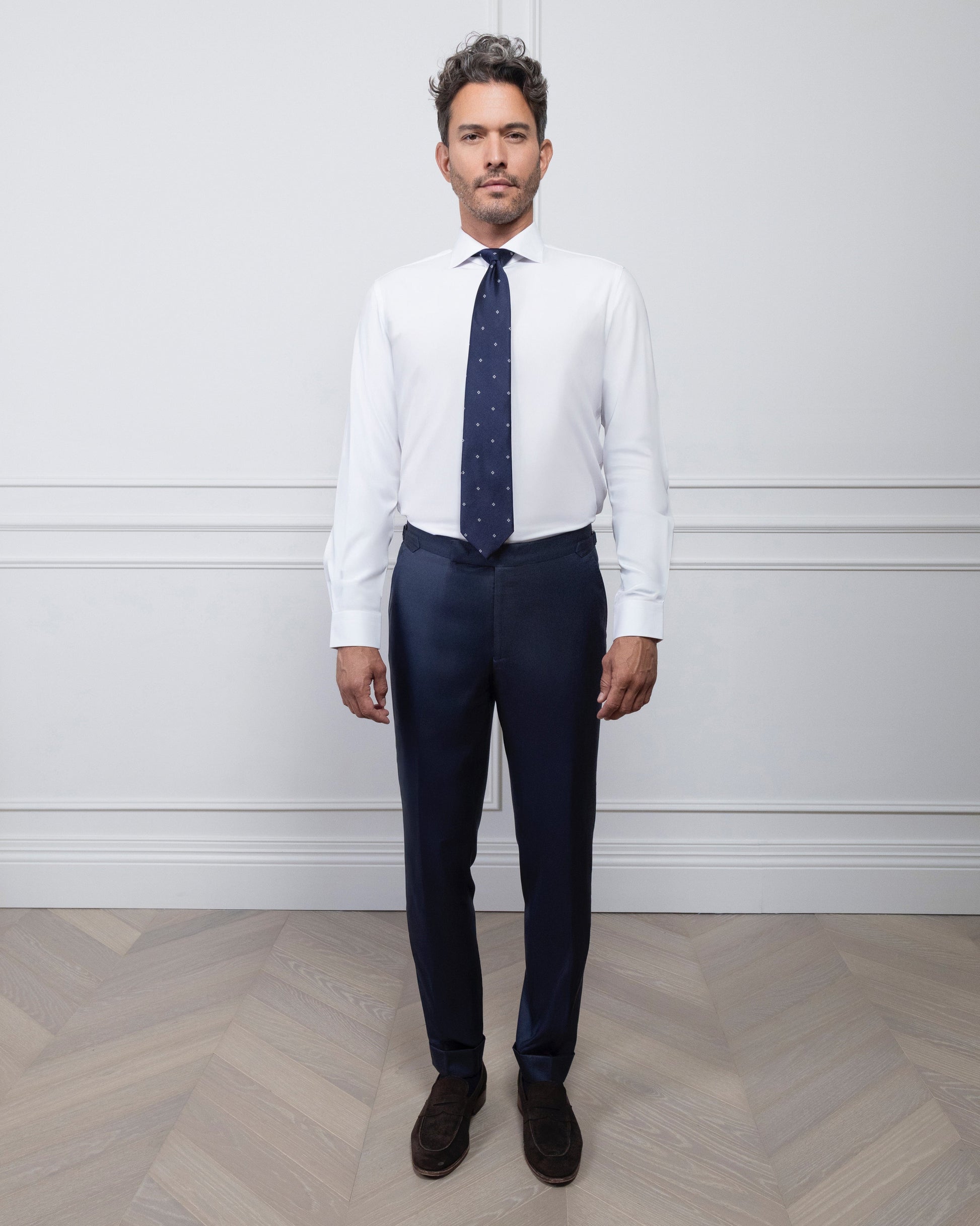 ESQ Shirts Angelo Bamboo White Shirt Angelo White Bamboo Shirt | Bespoke Men's Clothing Chicago