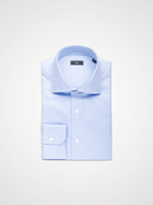 ESQ Shirts Jackson Herringbone Blue Shirt