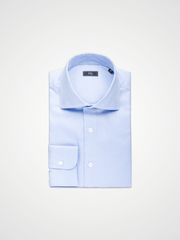 ESQ Shirts Jackson Herringbone Blue Shirt