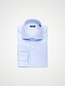 ESQ Shirts Jackson Herringbone Blue Shirt