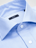 ESQ Shirts Jackson Herringbone Blue Shirt