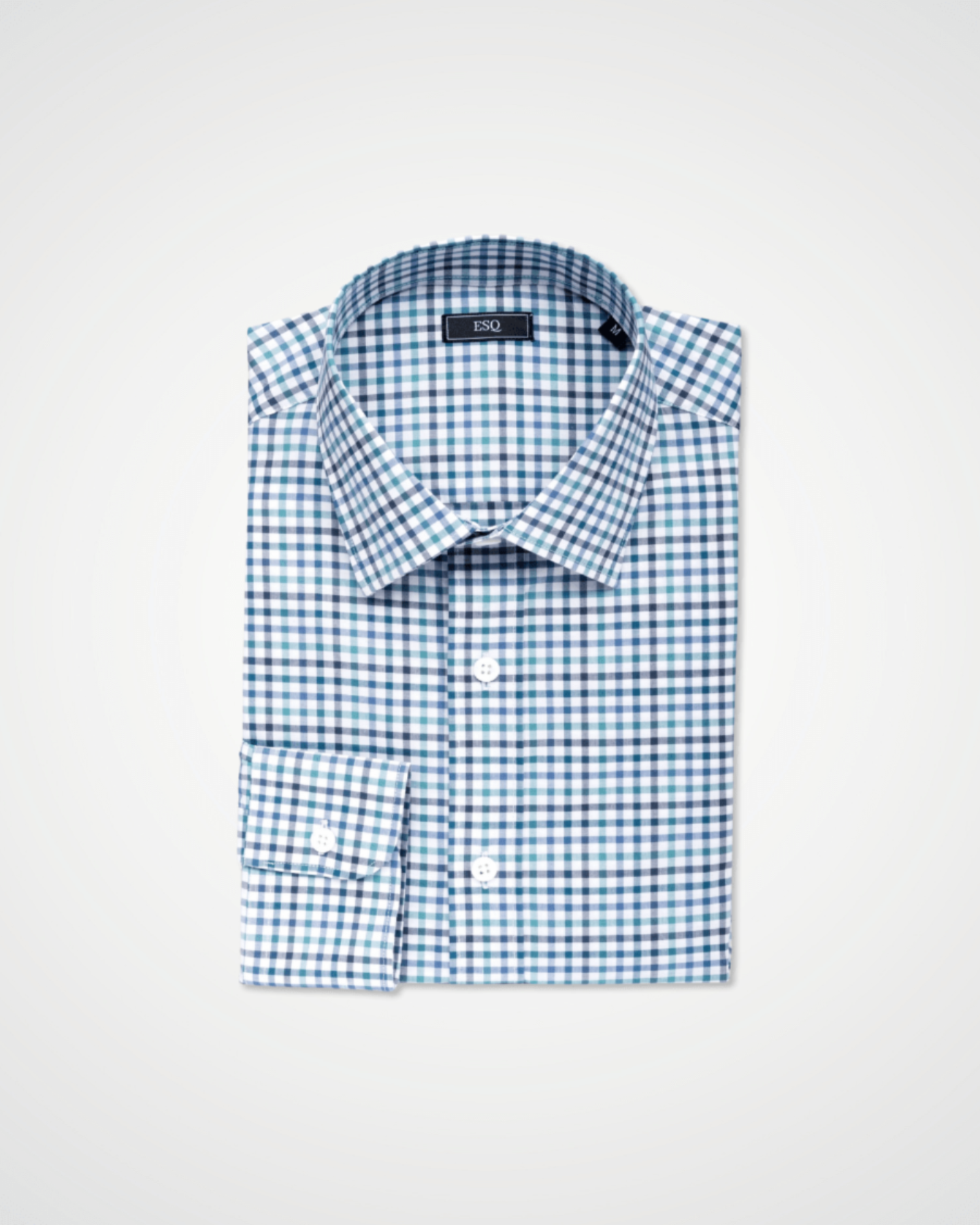 ESQ Shirts Kennedy Green Check Shirt