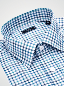 ESQ Shirts Kennedy Green Check Shirt