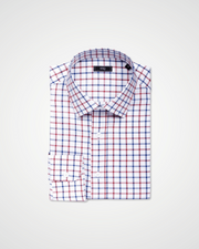 ESQ Shirts Kennedy Red and Blue Patterned Shirt