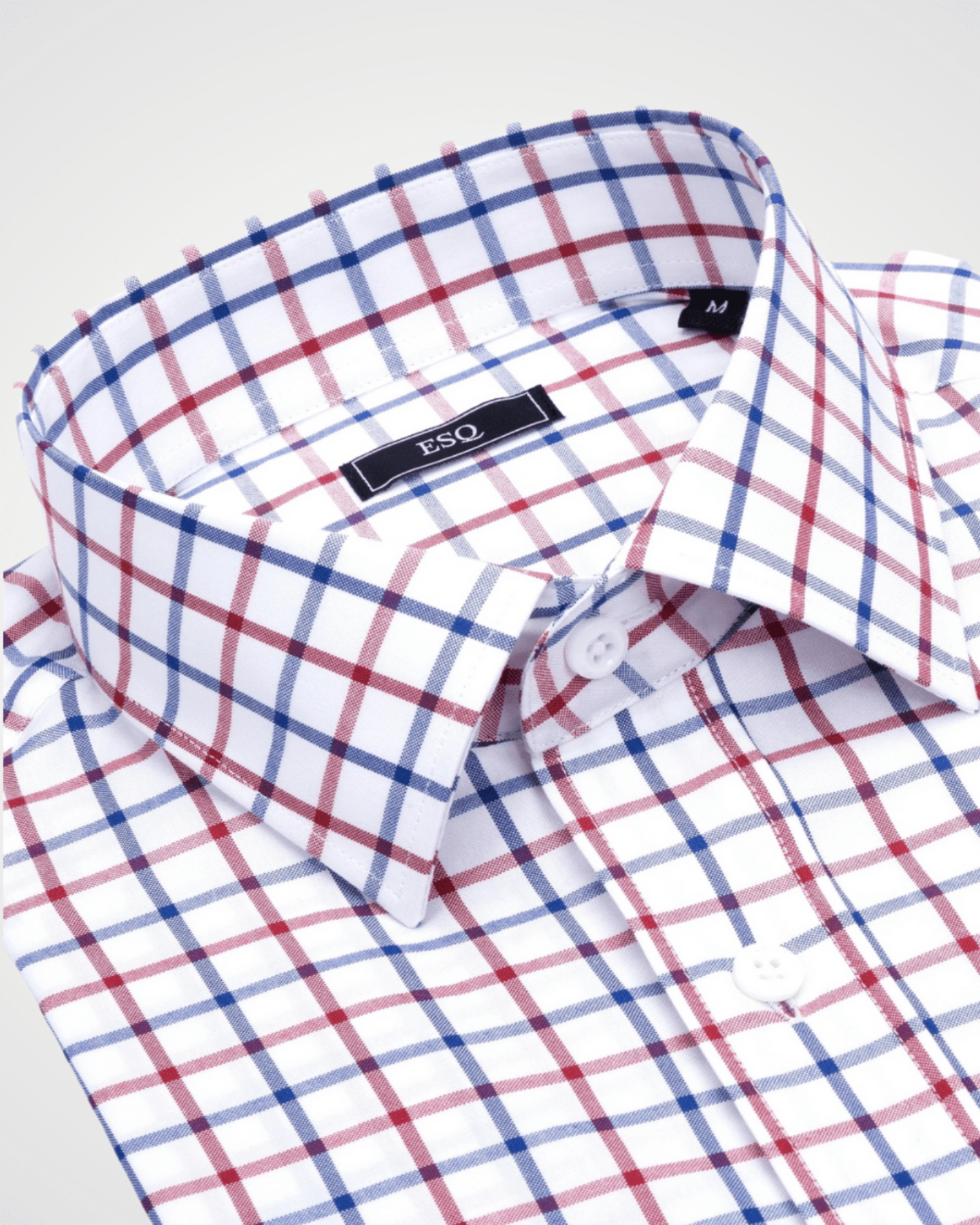 ESQ Shirts Kennedy Red and Blue Patterned Shirt