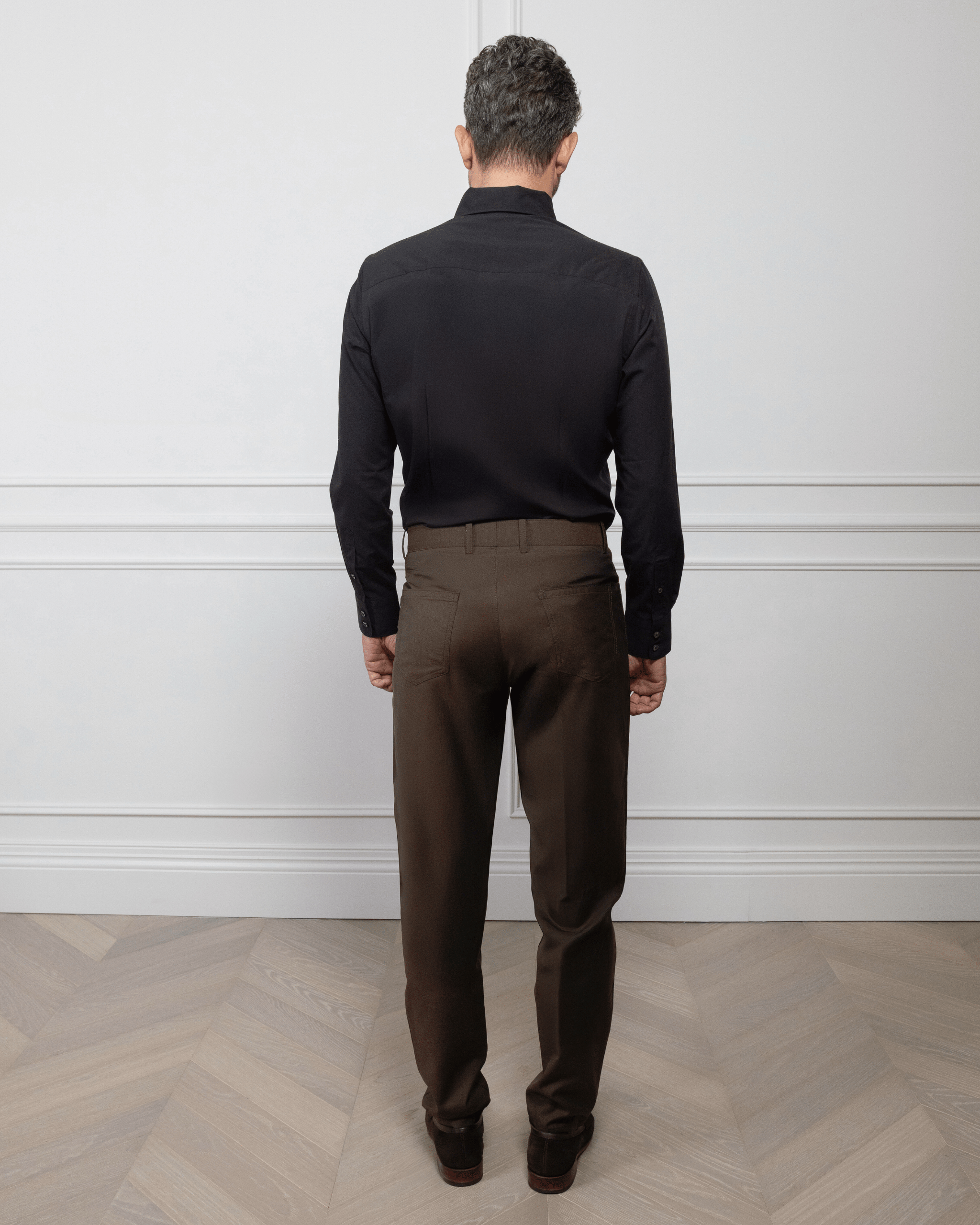 ESQ Shirts Napoli Bamboo Black Shirt Napoli Bamboo Black Shirt | Custom Men's Clothing Chicago 