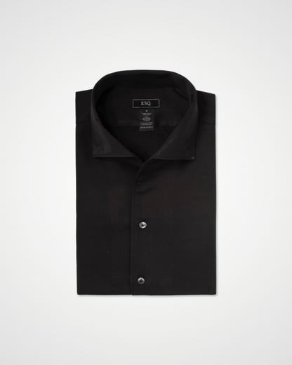 ESQ Shirts Napoli Bamboo Black Shirt