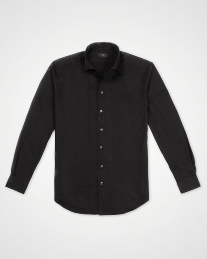 ESQ Shirts Napoli Bamboo Black Shirt