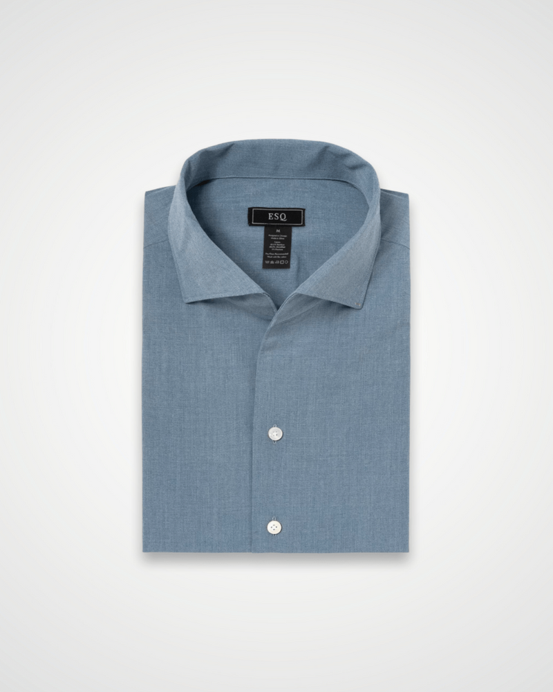ESQ Shirts Napoli Bamboo Chambray Shirt