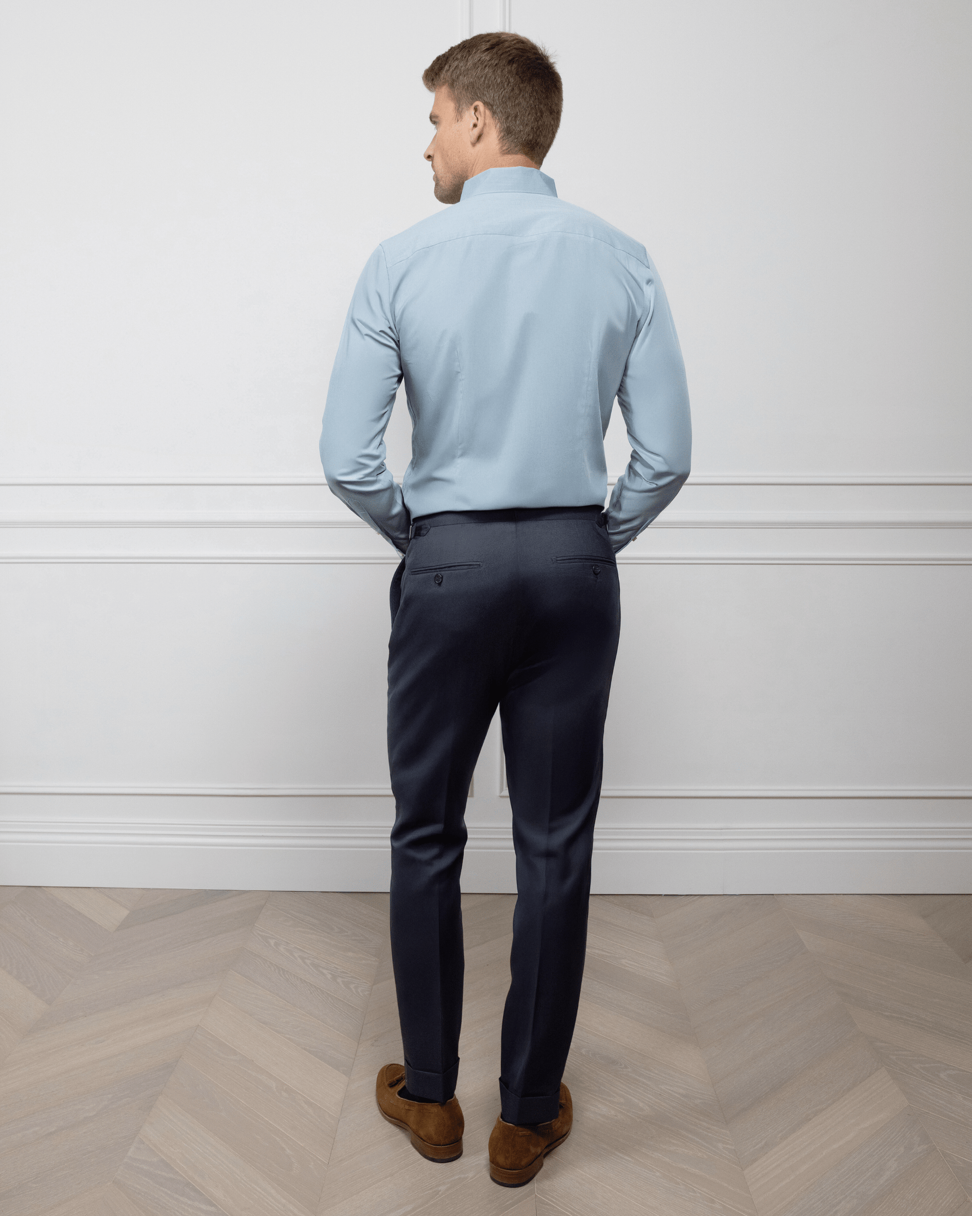 ESQ Shirts Napoli Bamboo Green Moss Shirt Napoli Bamboo Green Moss Shirt | Custom Men's Clothing Chicago