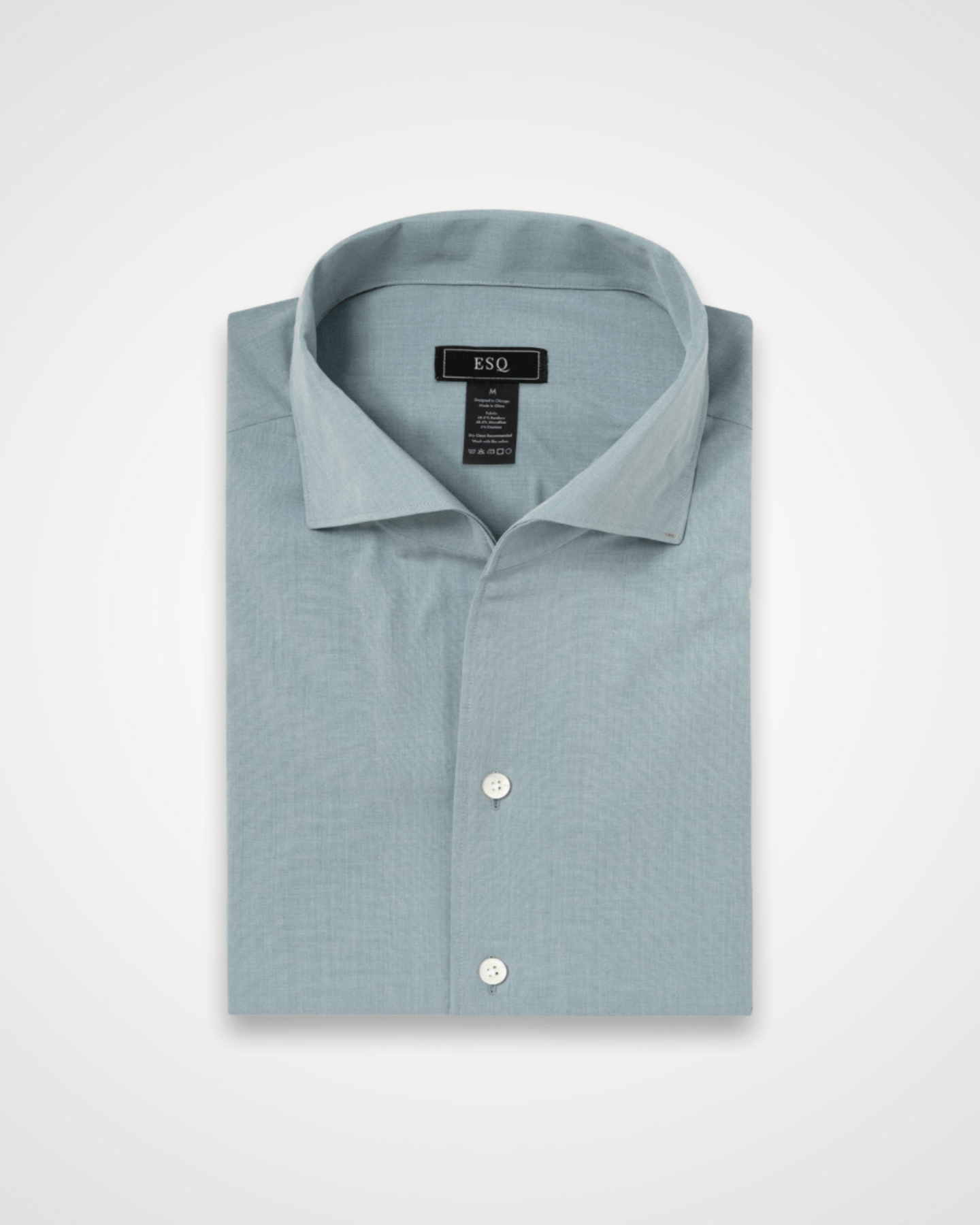 ESQ Shirts Napoli Bamboo Green Moss Shirt