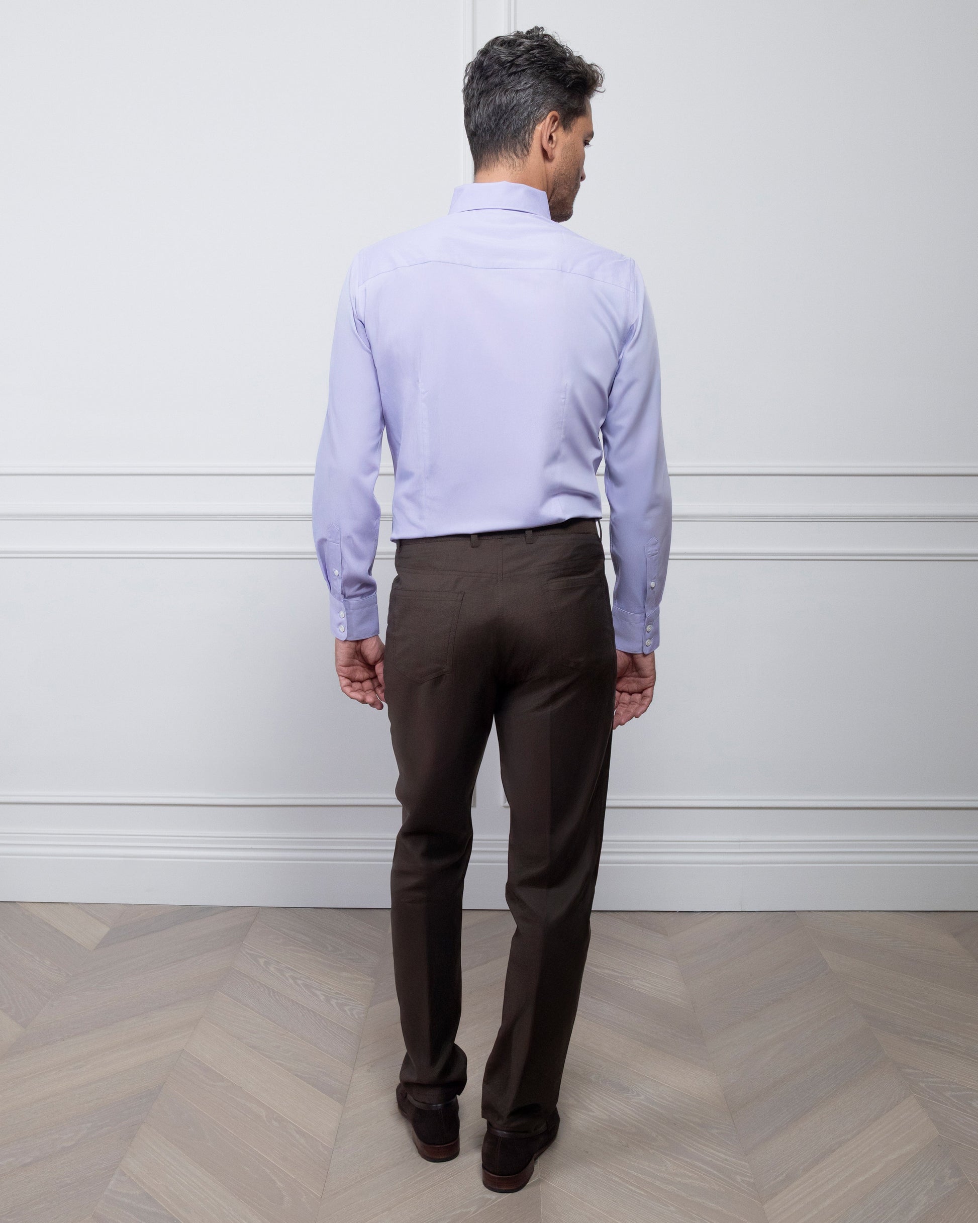 ESQ Shirts Napoli Bamboo Purple Shirt Napoli Bamboo Purple Shirt | Custom Men's Clothing Chicago