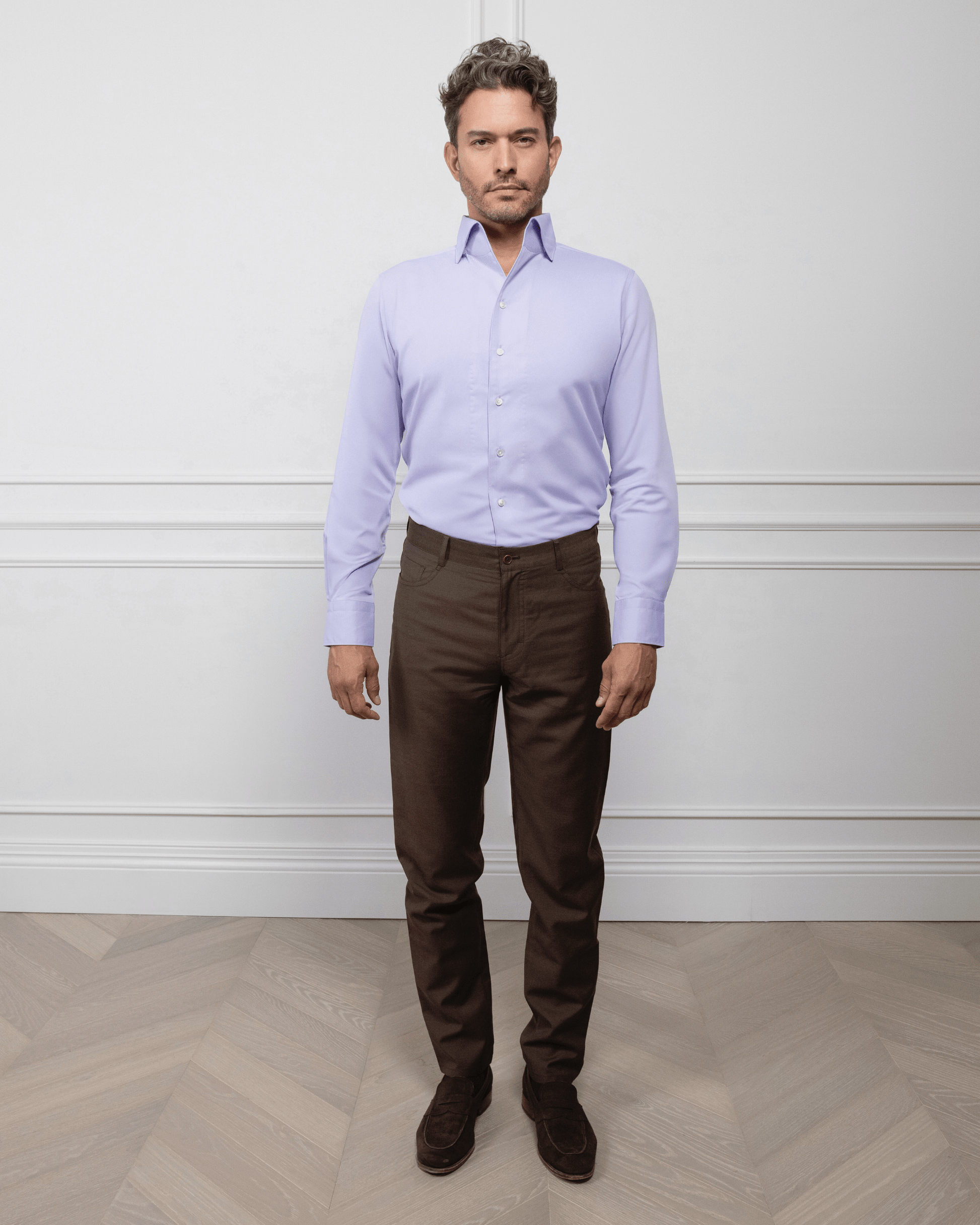 ESQ Shirts Napoli Bamboo Purple Shirt Napoli Bamboo Purple Shirt | Custom Men's Clothing Chicago