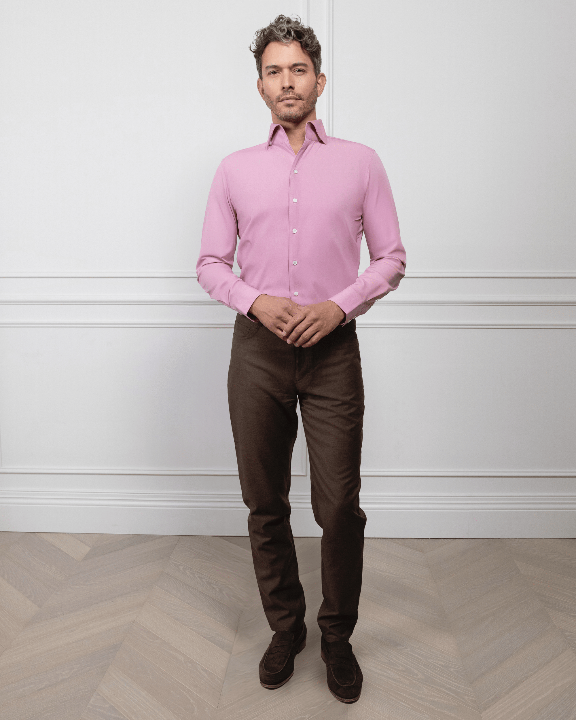 ESQ Shirts Napoli Bamboo Salmon Shirt Napoli Bamboo Salmon Shirt | Custom Men's Clothing Chicago