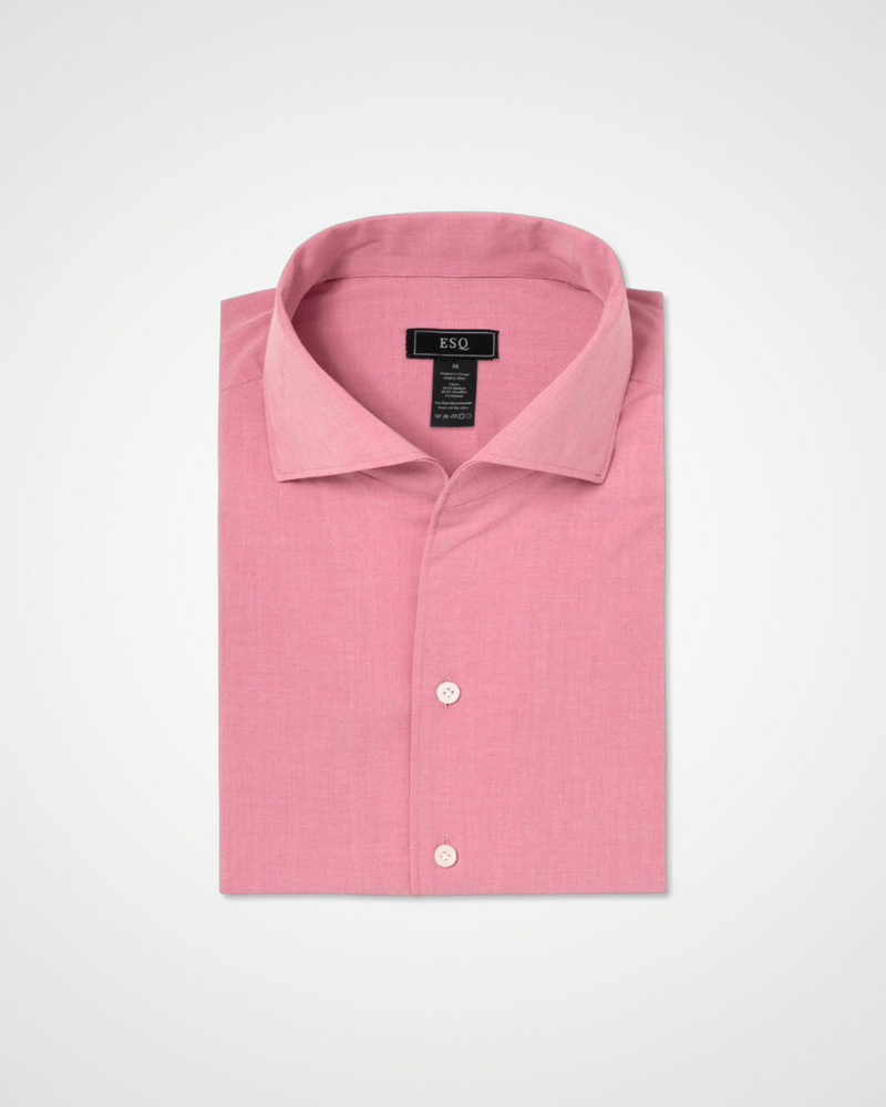 ESQ Shirts Napoli Bamboo Salmon Shirt