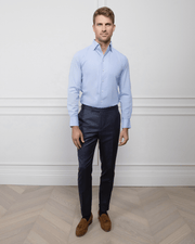 ESQ Shirts Napoli Blue Bamboo Shirt Napoli Blue Bamboo Shirt | Custom Men's Clothing Chicago