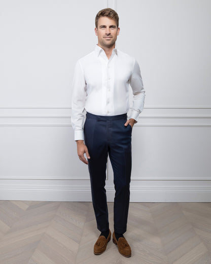 ESQ Shirts Napoli White Bamboo Shirt Napoli White Bamboo Shirt | Custom Men's Clothing Chicago