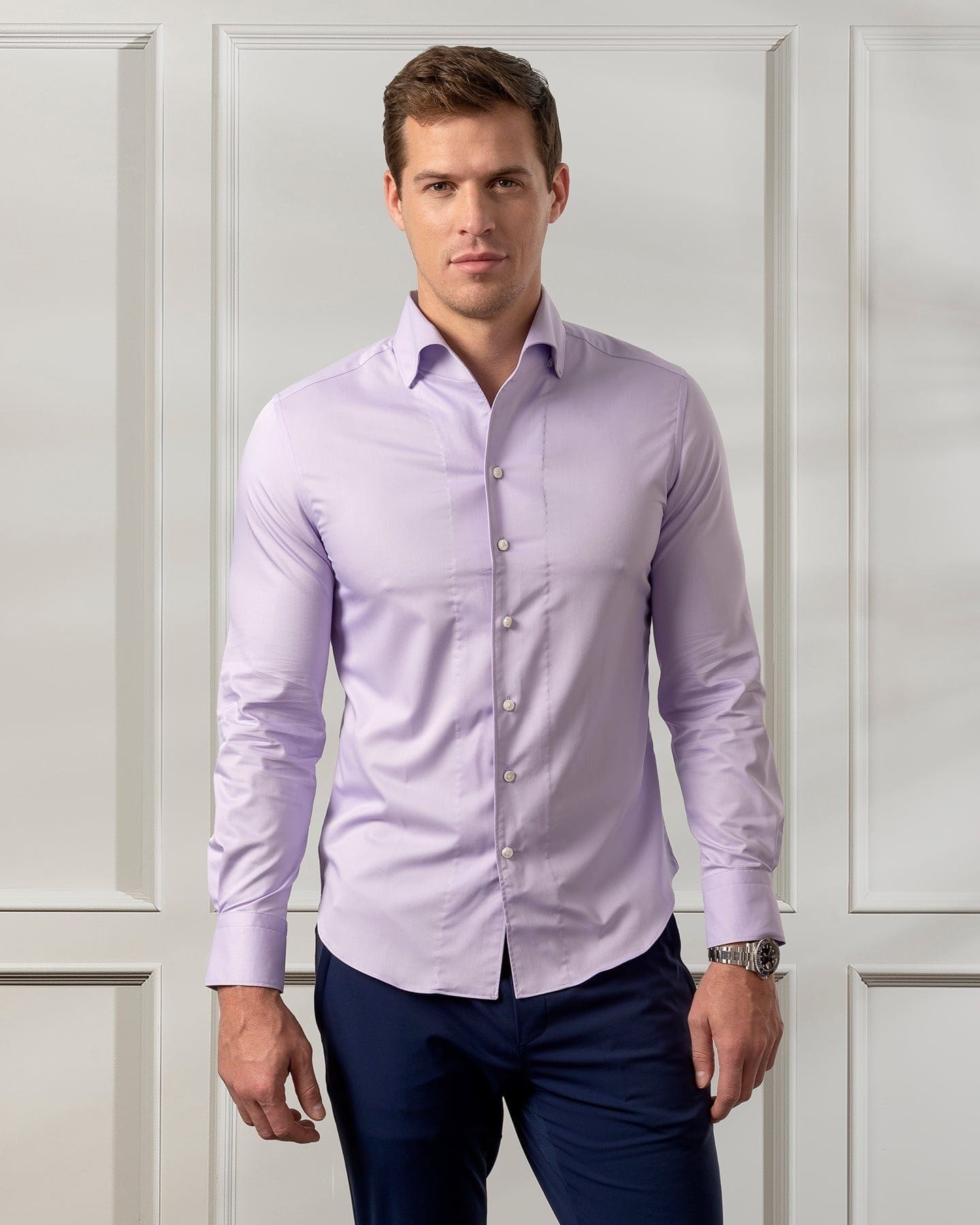 ESQ Shirts Purple Bamboo Shirt Napoli V2 *SALE*