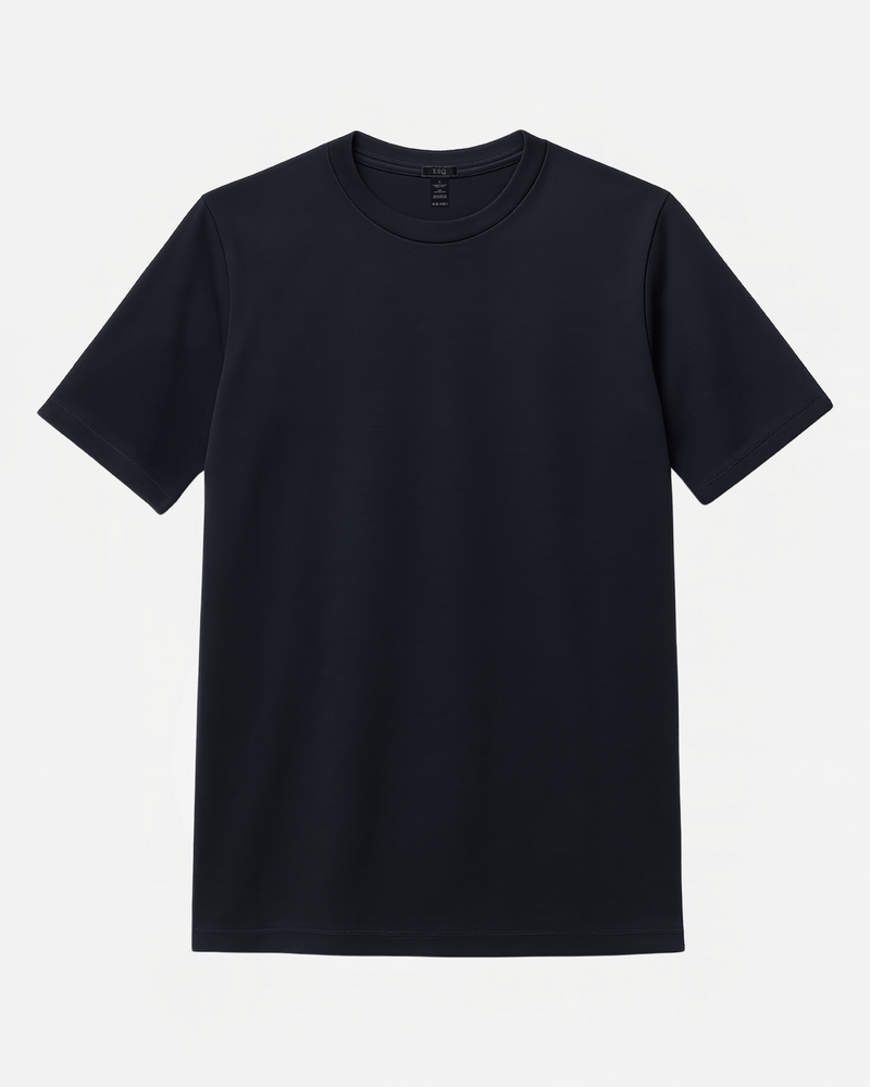 ESQ Shirts The Essential Tee Black The Essential Tee - Black | ESQ | Custom Men's Clothing Chicago