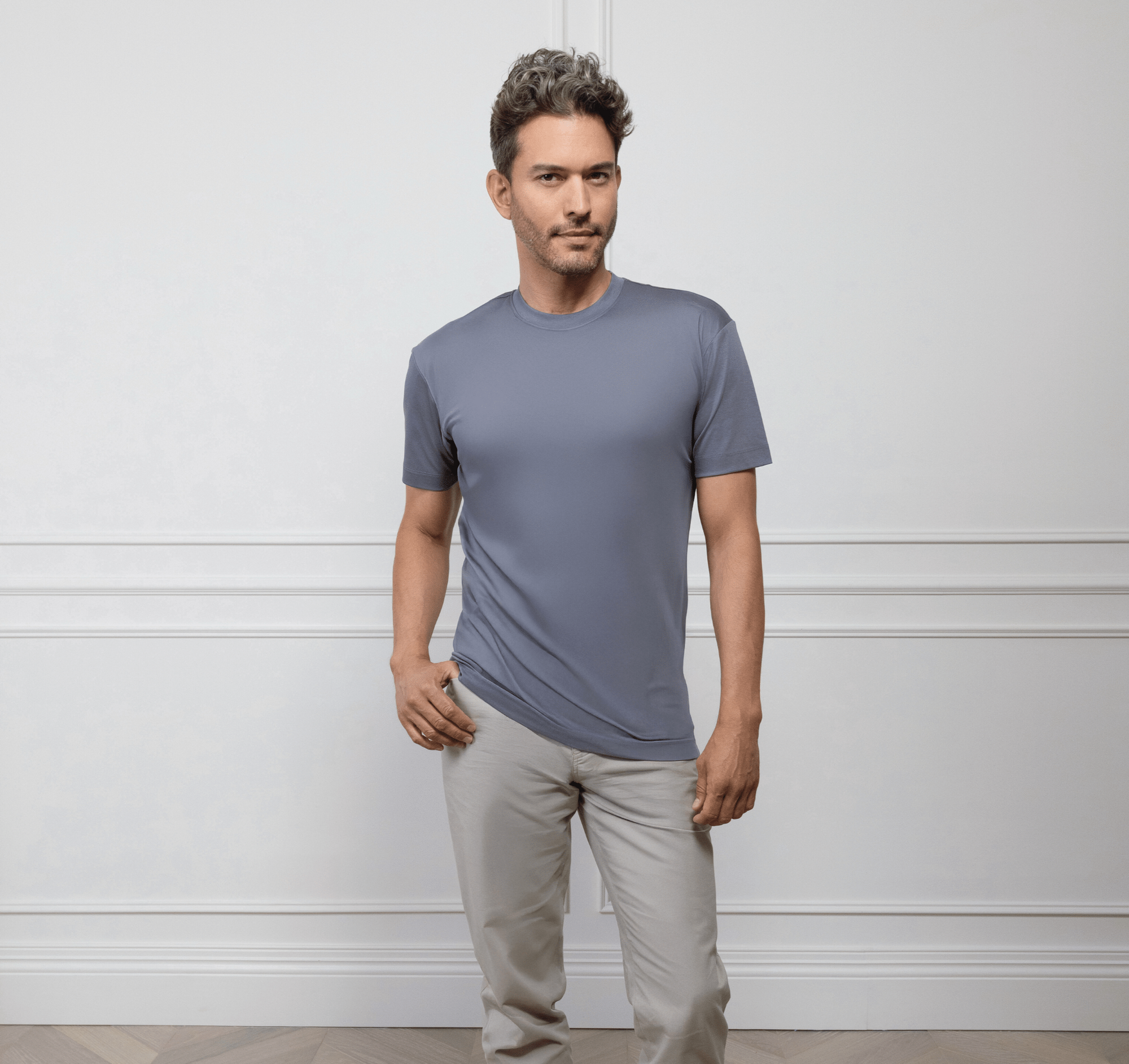 ESQ Shirts The Essential Tee Grey The Essential Tee - Grey | ESQ | Custom Men's Clothing Chicago