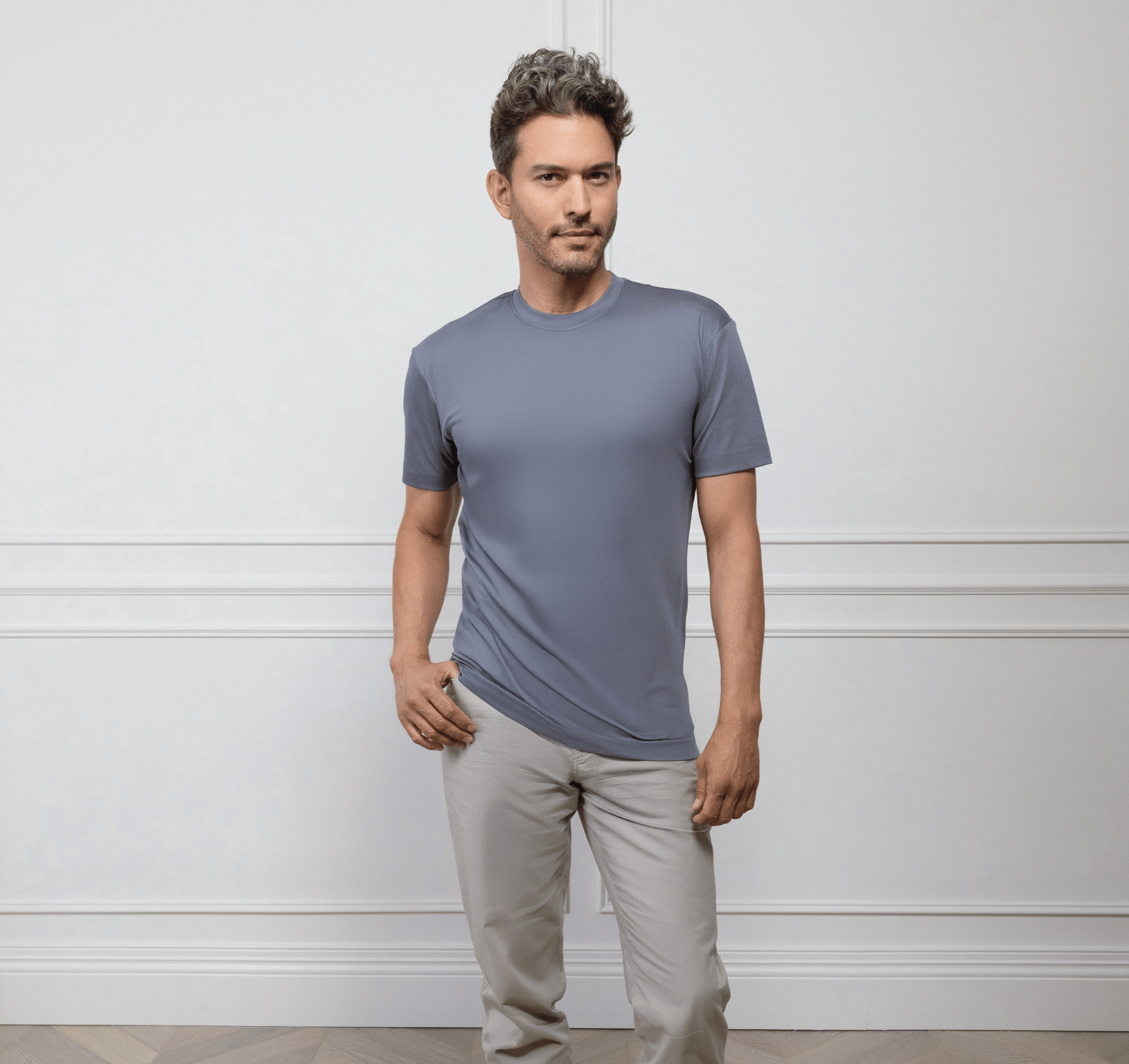 ESQ Shirts The Essential Tee Grey The Essential Tee - Grey | ESQ | Custom Men's Clothing Chicago