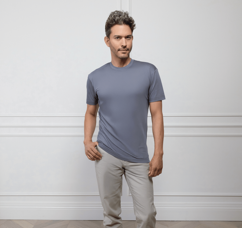 ESQ Shirts The Essential Tee Grey The Essential Tee - Grey | ESQ | Custom Men's Clothing Chicago