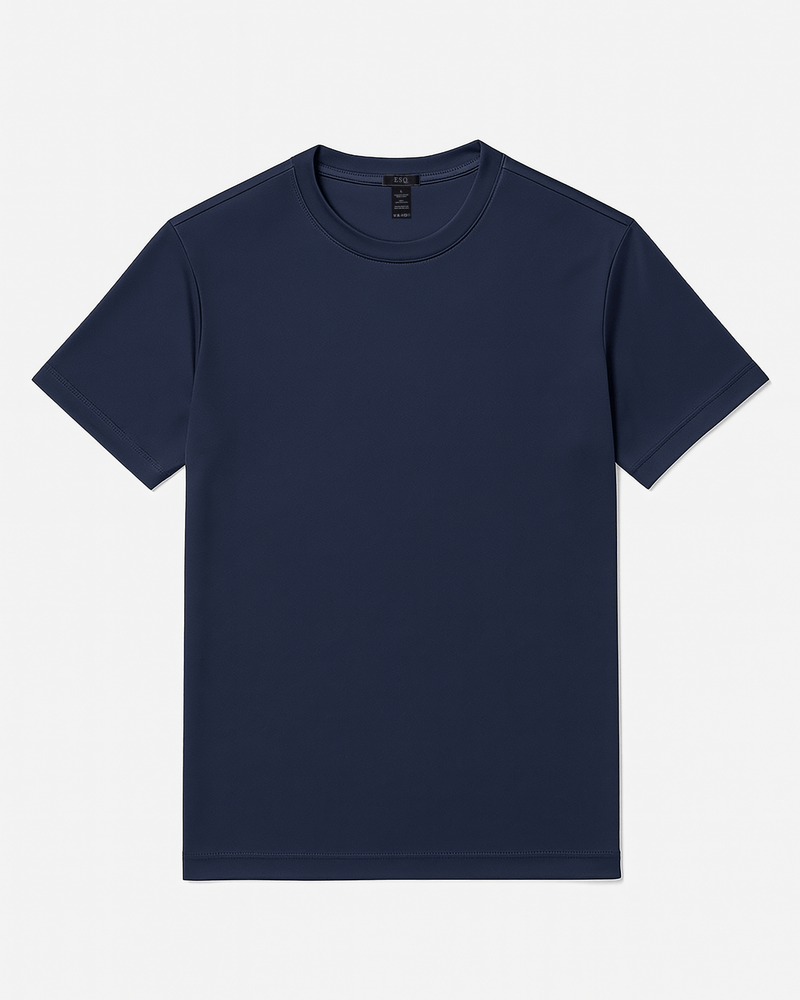 ESQ Shirts The Essential Tee Navy The Essential Tee - Navy | ESQ | Custom Men's Clothing Chicago