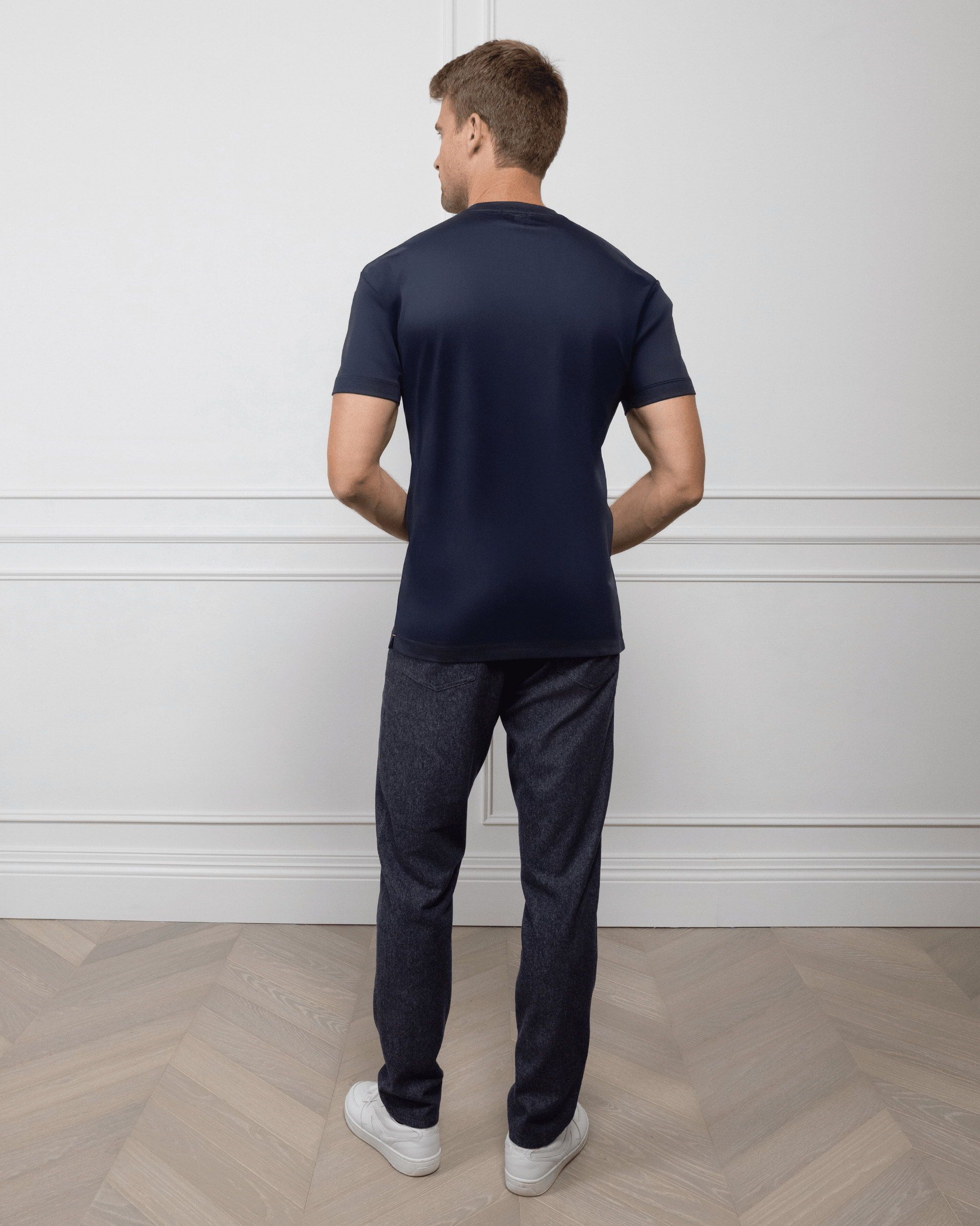 ESQ Shirts The Essential Tee Navy The Essential Tee - Navy | ESQ | Custom Men's Clothing Chicago
