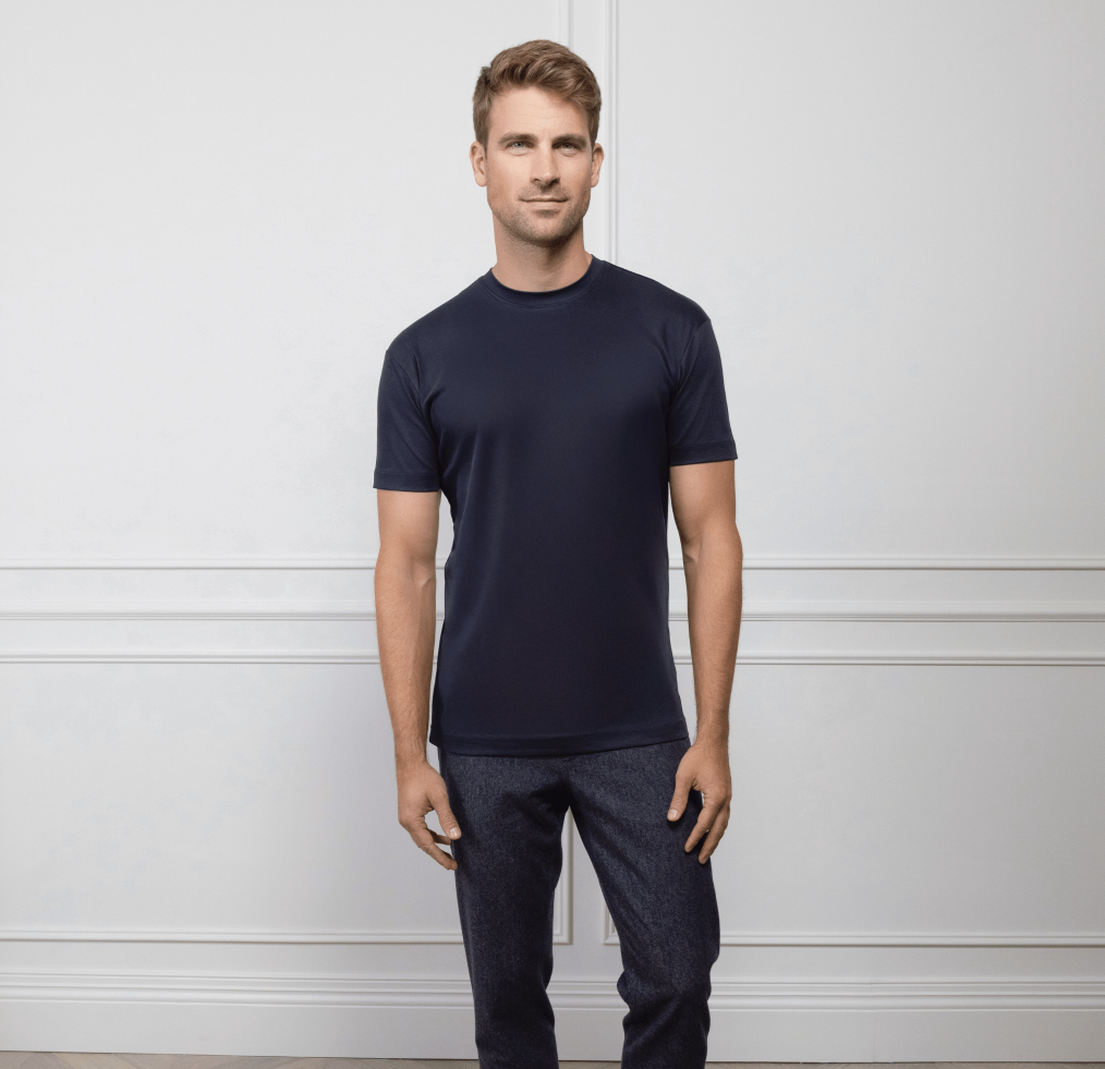 ESQ Shirts The Essential Tee Navy The Essential Tee - Navy | ESQ | Custom Men's Clothing Chicago