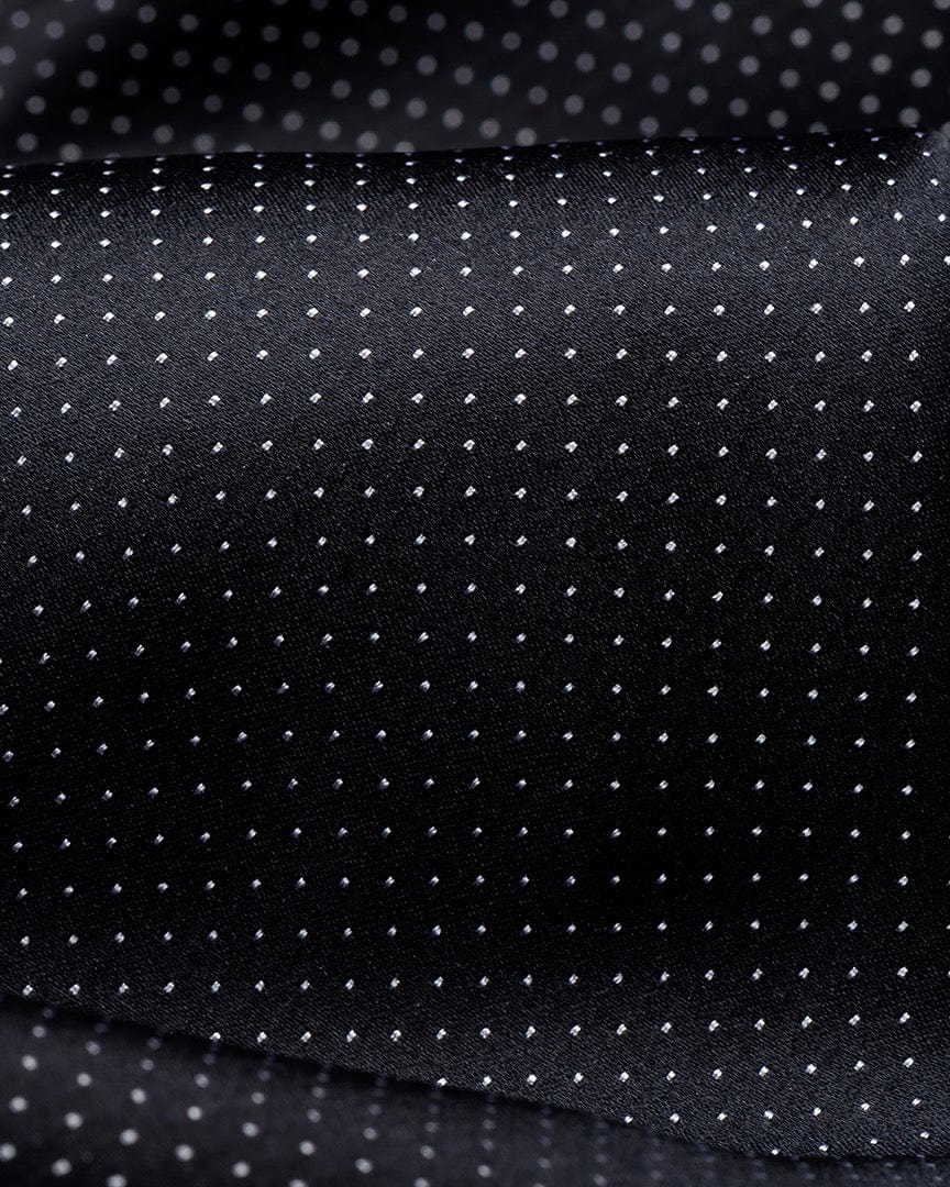ESQ Neckties Black Micro Silk Tie