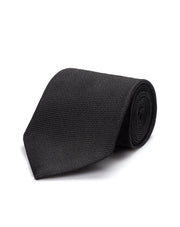 ESQ Neckties Black Textured Silk Tie