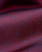 ESQ Neckties Burgundy Dotted Silk Tie