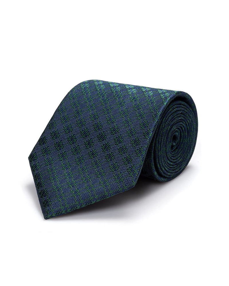 ESQ Neckties Green Diamond Silk Tie
