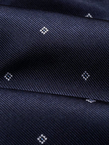 ESQ Neckties Navy Geometric Silk Tie