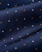 ESQ Neckties Navy Multi Dotted Silk Tie