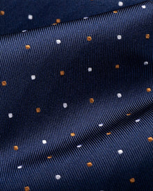 ESQ Neckties Navy Multi Dotted Silk Tie